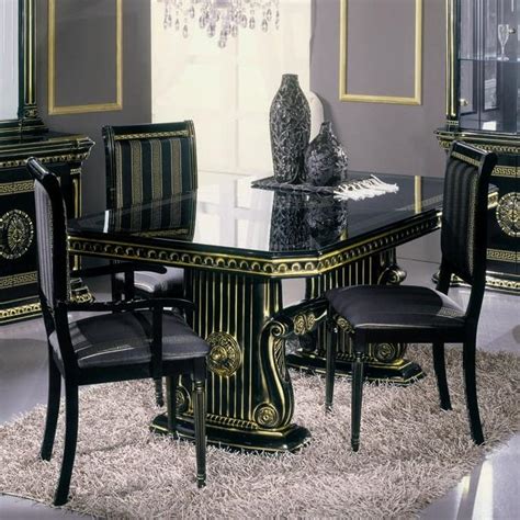 versace style chairs|versace table and chairs.